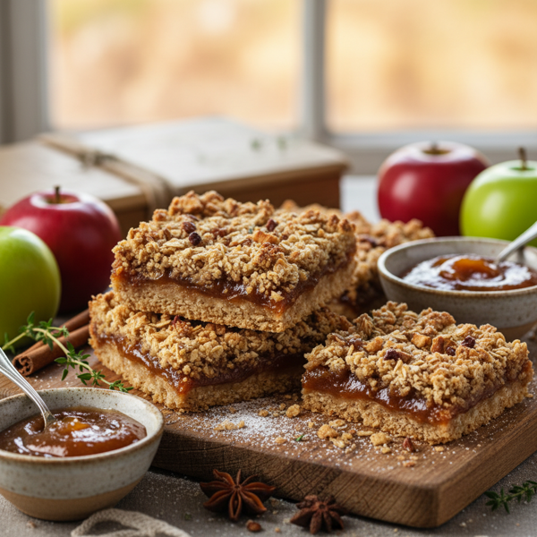 Harvest Apple Butter Oat Bars recipe