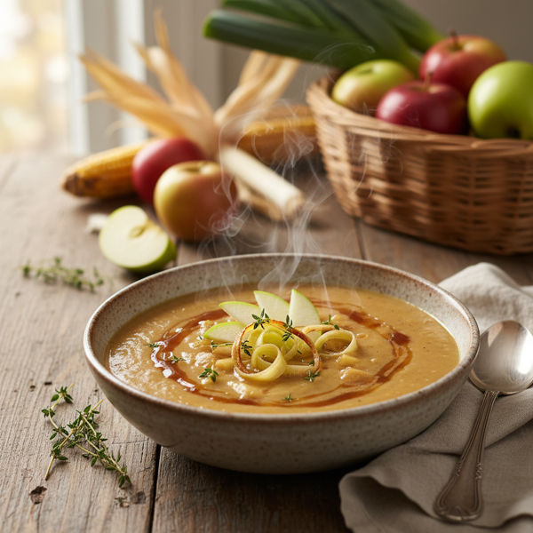 Harvest Apple Cider and Leek Soup recipe
