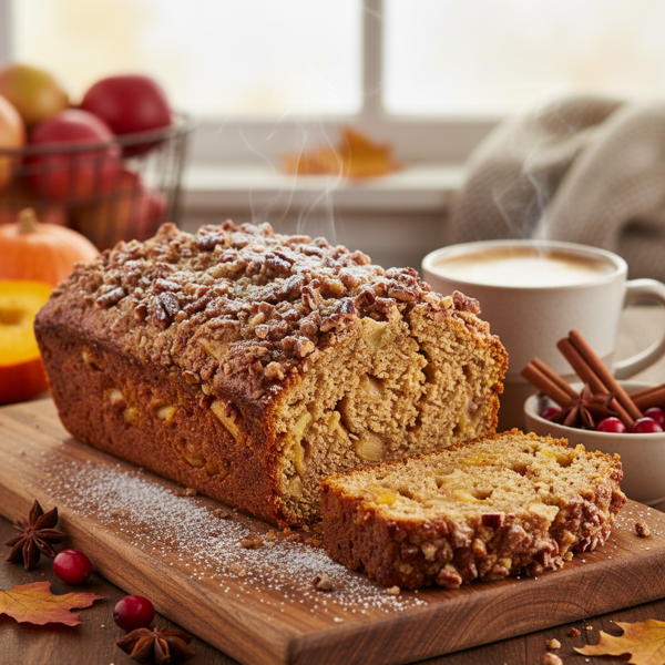 Harvest Apple Pumpkin Spice Bread recipe
