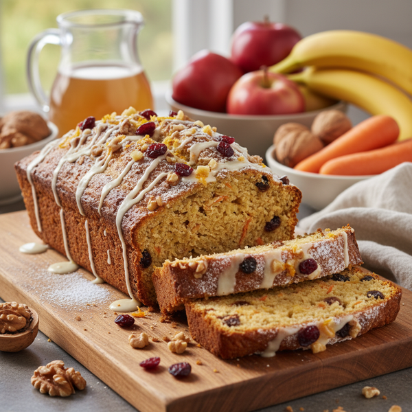 Harvest Harmony Apple Banana Carrot Loaf recipe