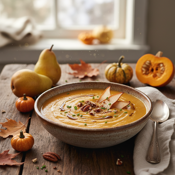 Harvest Pear and Pumpkin Delight Soup recipe