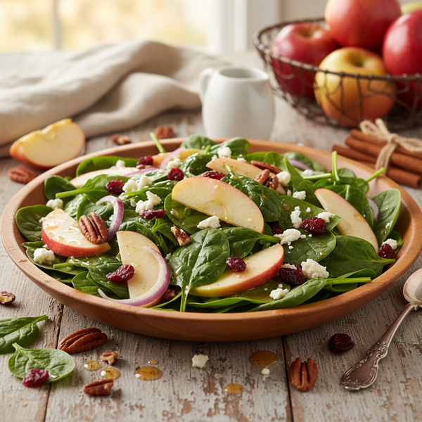 Harvest Spinach Apple Salad recipe