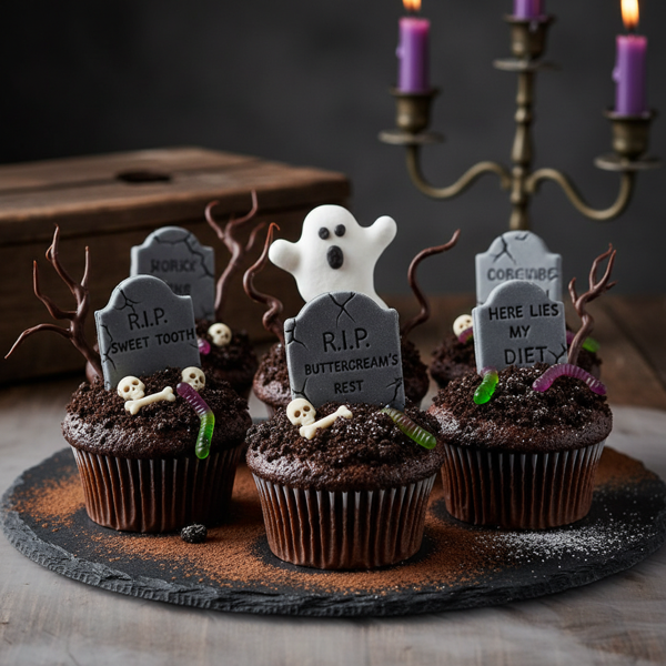 Hauntingly Delicious Cupcake Graveyard recipe