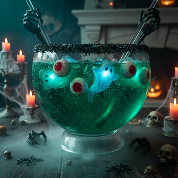 Hauntingly Sparkling Halloween Punch recipe