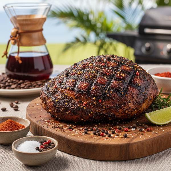 Hawaiian Kona Coffee Barbecue Rub recipe
