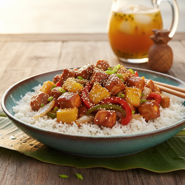 Hawaiian Teriyaki Chicken Stir-Fry recipe