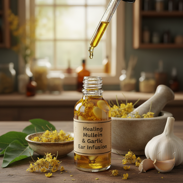 Healing Mullein & Garlic Ear Infusion recipe