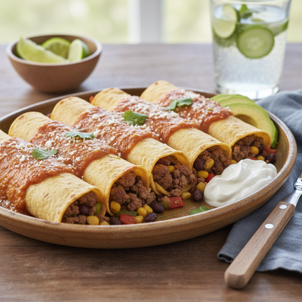 Healthier Beef Enchiladas Delight recipe