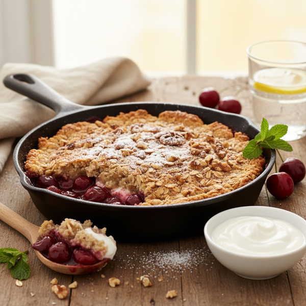 Healthier Cherry Delight Cobbler recipe