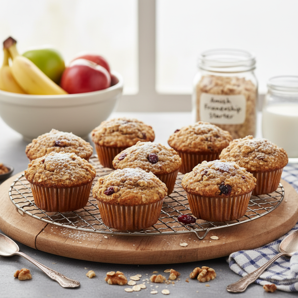 Healthy Amish Friendship Bread Muffins recipe