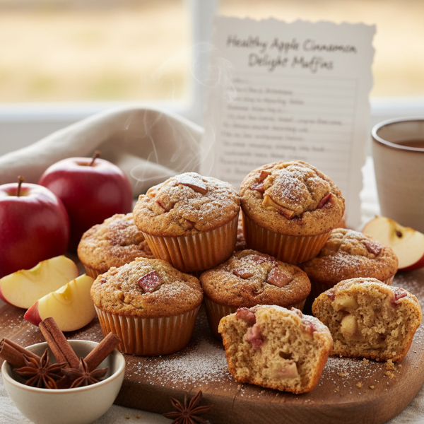 Healthy Apple Cinnamon Delight Muffins recipe