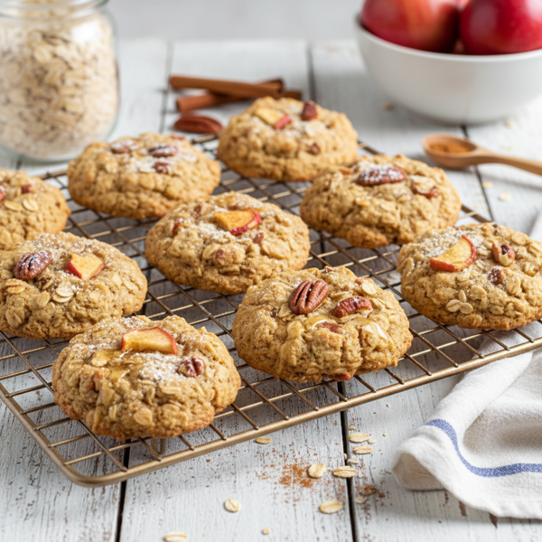 Healthy Apple Oatmeal Delight Cookies recipe