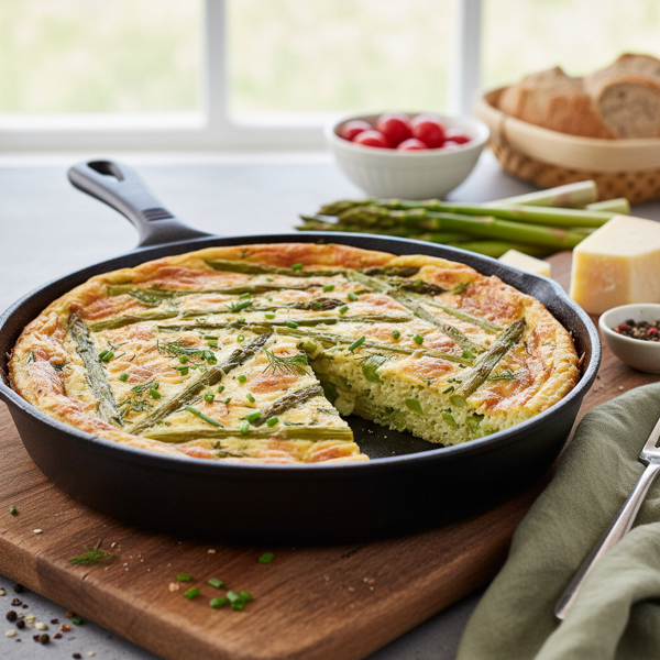 Healthy Asparagus and Swiss Cheese Frittata recipe