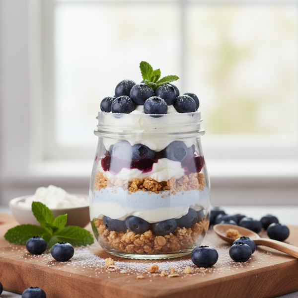 Healthy Blueberry Cream Cheese Delight recipe