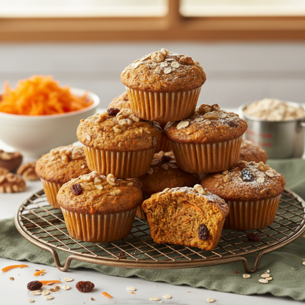 Healthy Carrot Delight Muffins recipe