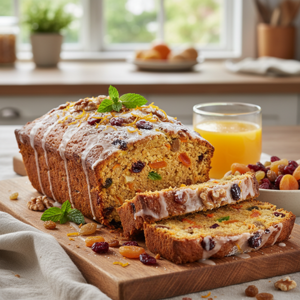 Healthy Carrot and Fruit Delight Loaf recipe