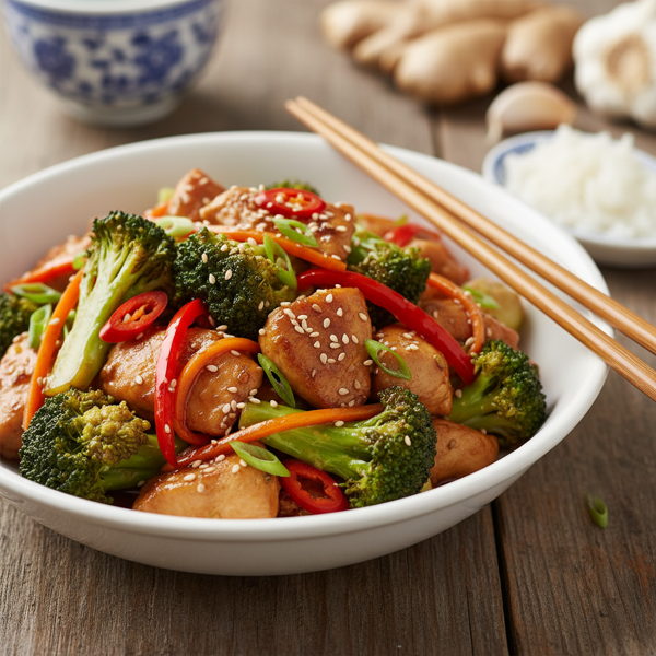 Healthy Chinese Chicken & Broccoli Stir-Fry recipe