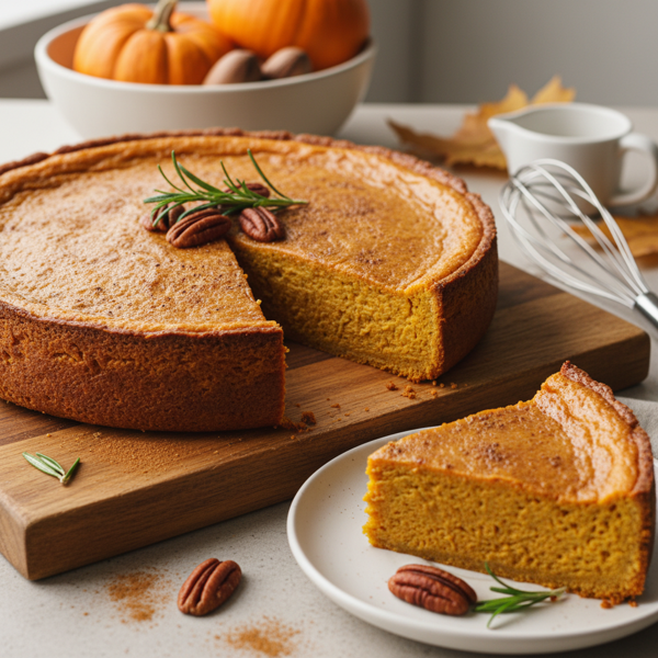 Healthy Crustless Pumpkin Pie recipe