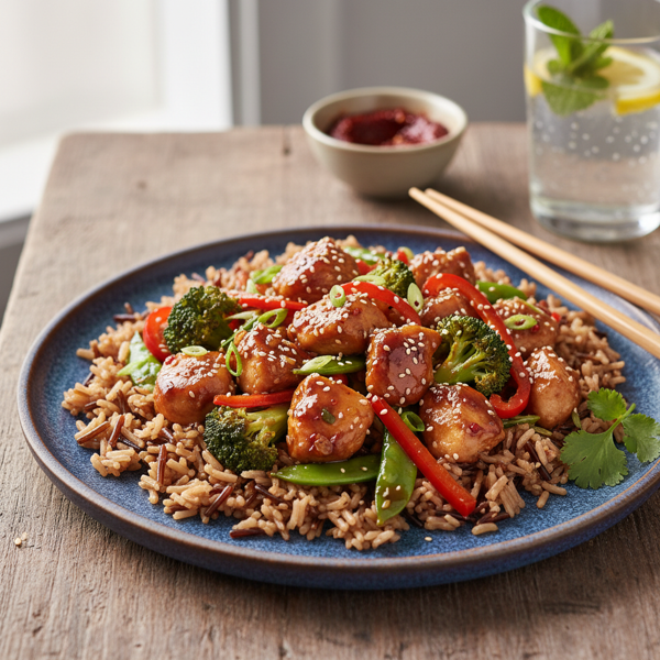 Healthy General Tso's Chicken Delight recipe