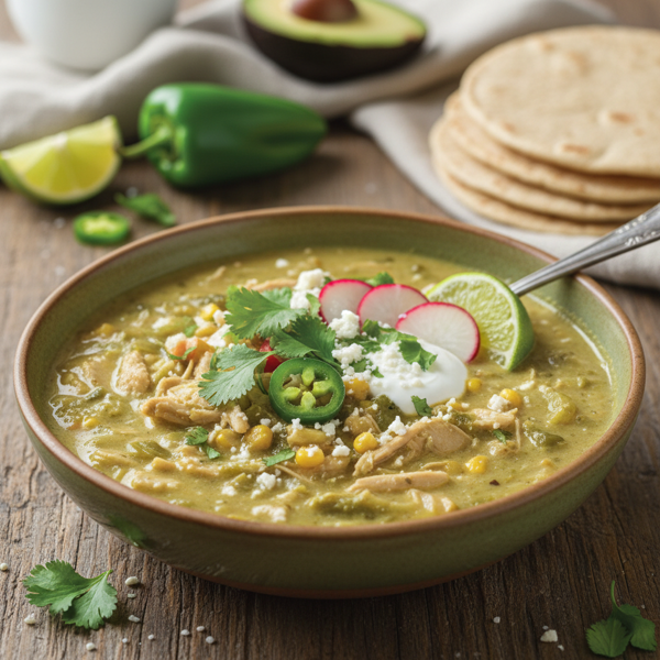 Healthy Green Chili Chicken Stew recipe