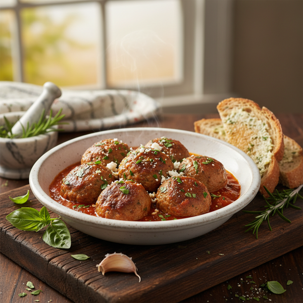 Healthy Herb-Infused Turkey Meatballs recipe