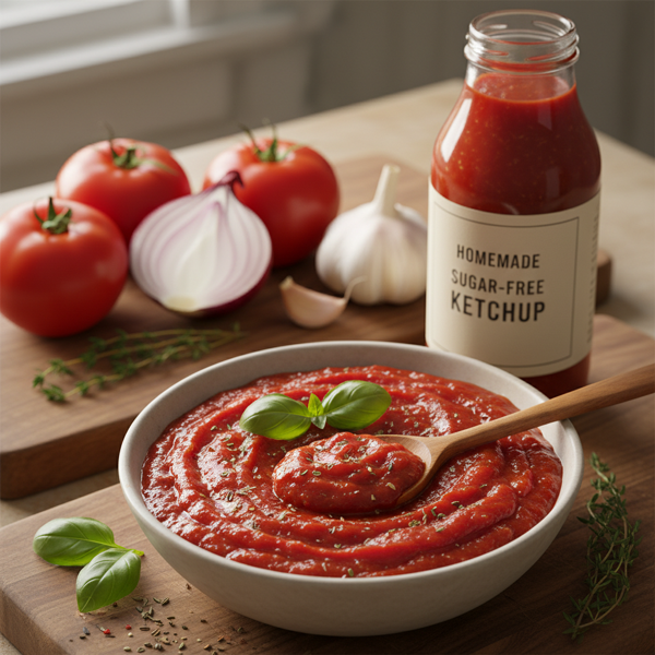 Healthy Homemade Sugar-Free Ketchup recipe