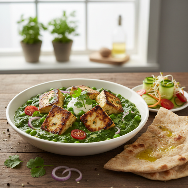 Healthy Mattar Paneer Delight recipe