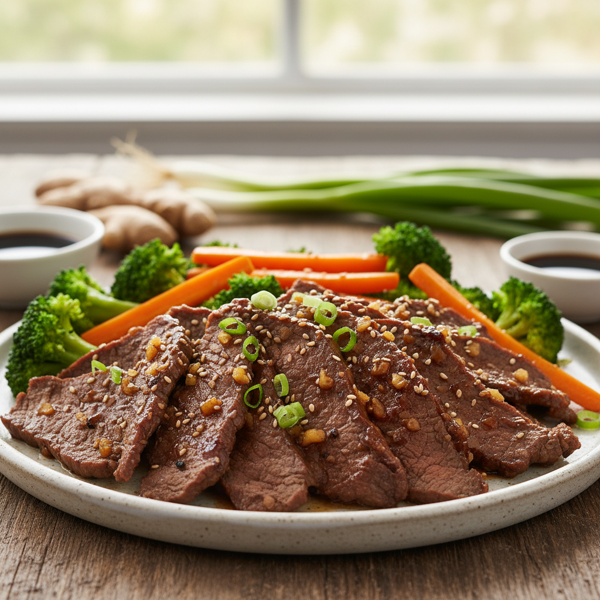Healthy Mongolian Flank Steak recipe