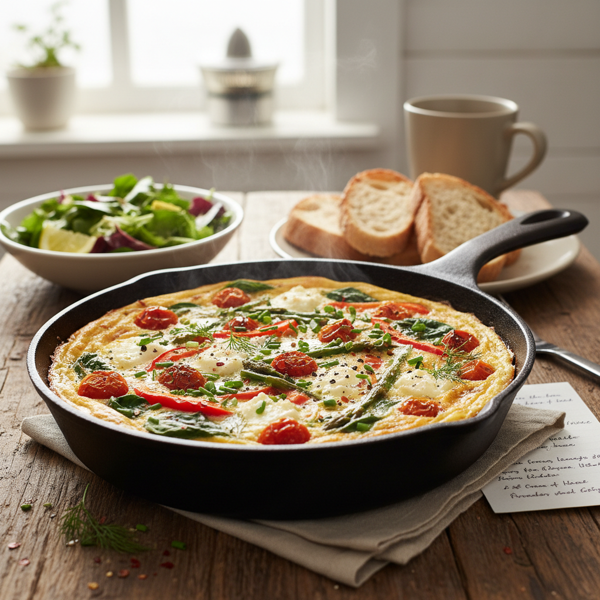 Healthy Morning Veggie Frittata recipe