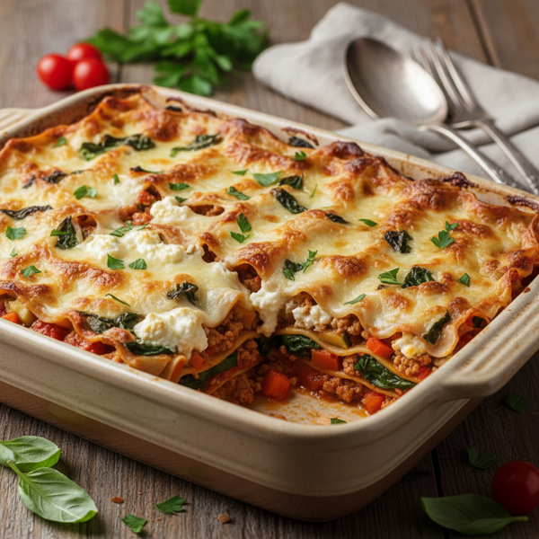 Healthy No-Boil Turkey Lasagna recipe