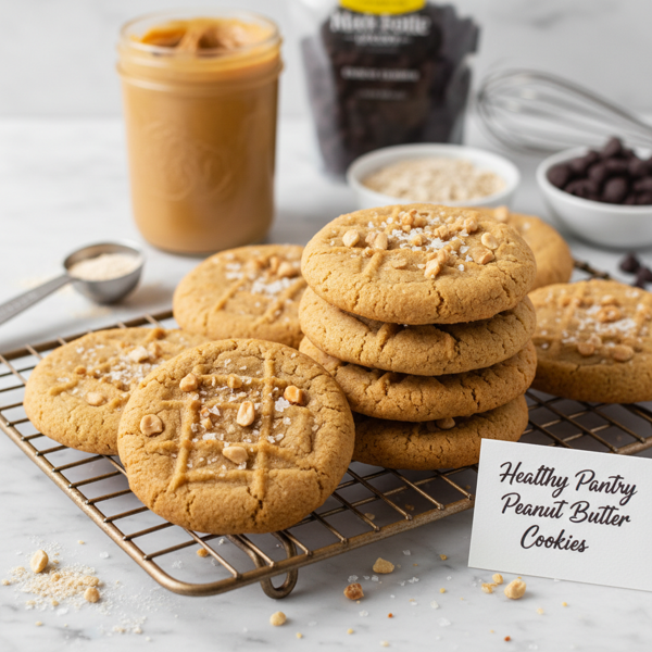 Healthy Pantry Peanut Butter Cookies recipe