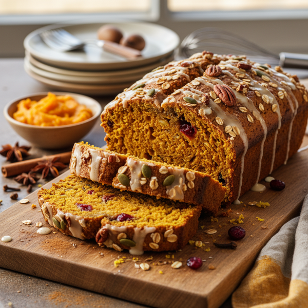 Healthy Pumpkin Spice Bread recipe