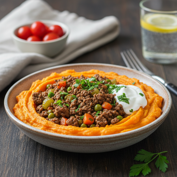 Healthy Savoury Mince Delight recipe