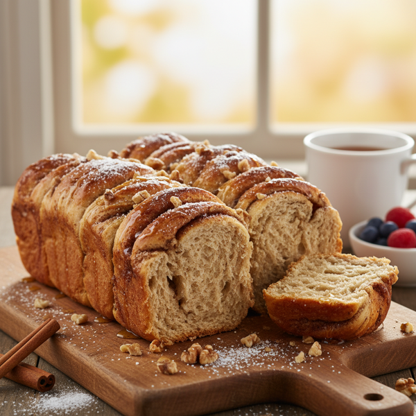 Healthy Whole Wheat Cinnamon Pull-Apart Bread recipe