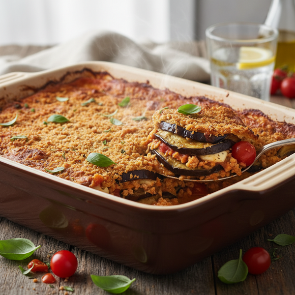 Heart-Healthy Eggplant Delight Casserole recipe