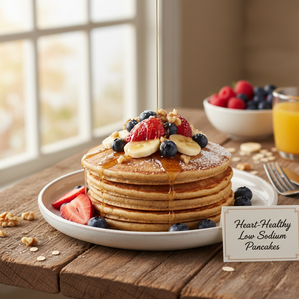 Heart-Healthy Low Sodium Pancakes recipe