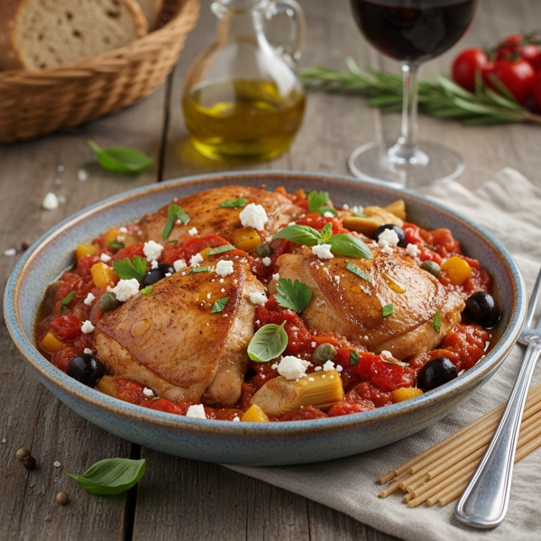 Heart-Healthy Mediterranean Chicken Cacciatore recipe