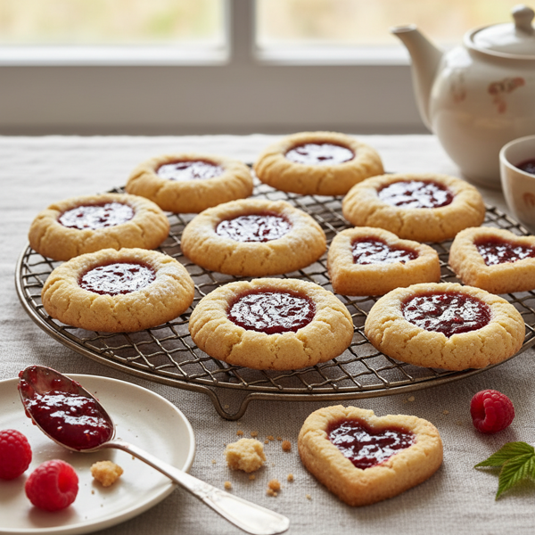 Heartfelt Raspberry Thumbprint Cookies recipe