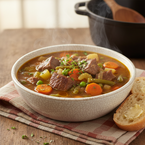 Heartwarming Beef & Vegetable Soup recipe