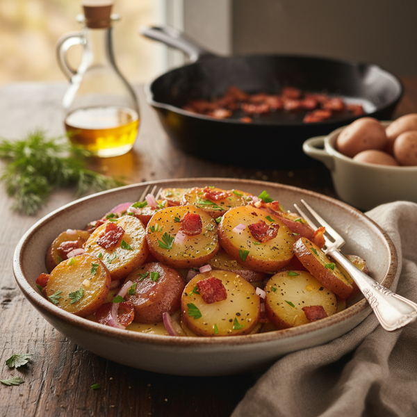 Heartwarming German Potato Salad with Bacon recipe