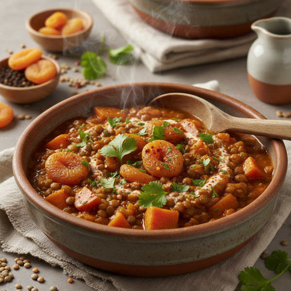 Heartwarming Lentil and Apricot Stew recipe