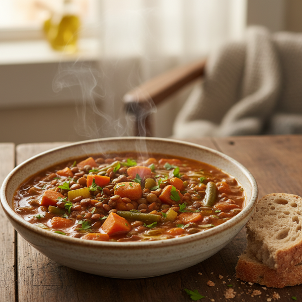 Heartwarming Lentil and Vegetable Harmony recipe