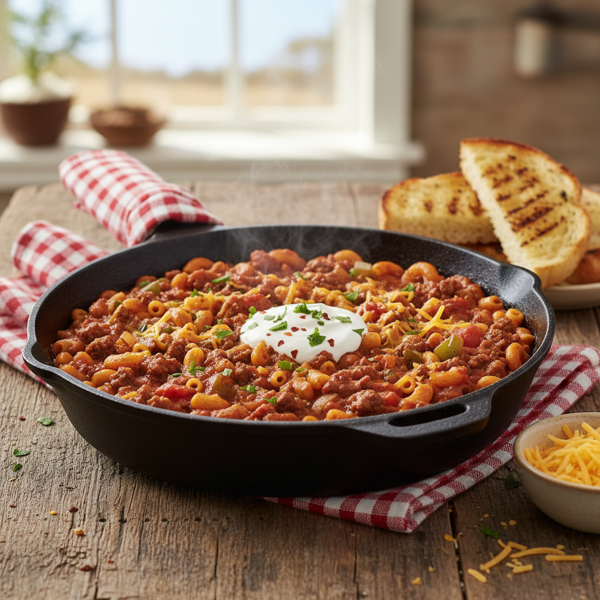 Heartwarming Texas Skillet Goulash recipe
