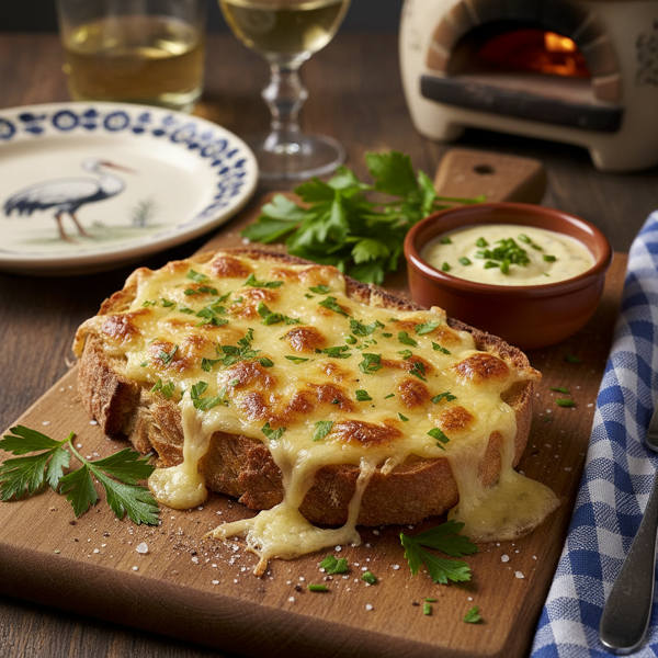 Hearty Alsace Cheese and Parsley Toast recipe