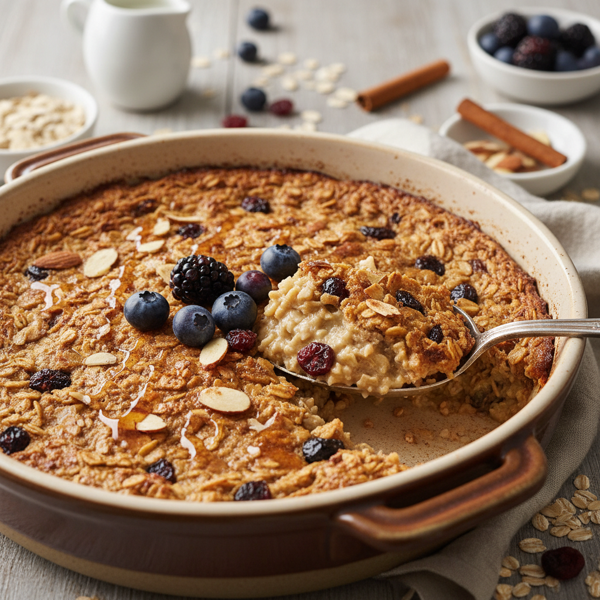 Hearty Amish-Style Baked Oatmeal recipe