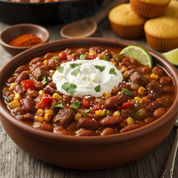 Hearty Anasazi Bean Chili Delight recipe