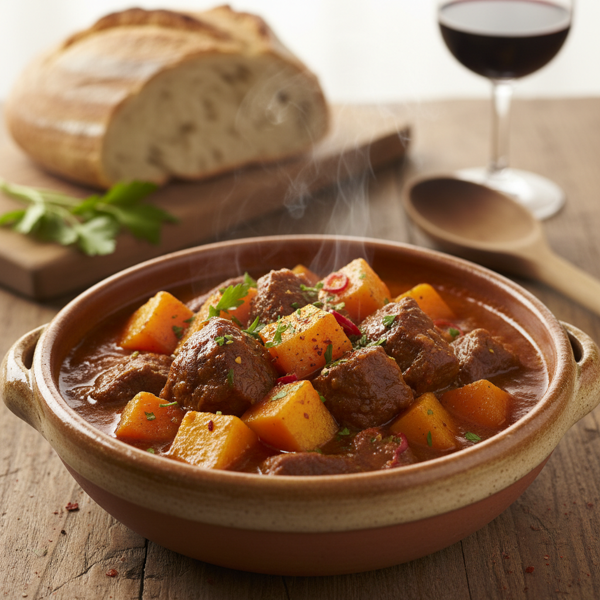Hearty Argentinean Beef and Squash Stew recipe
