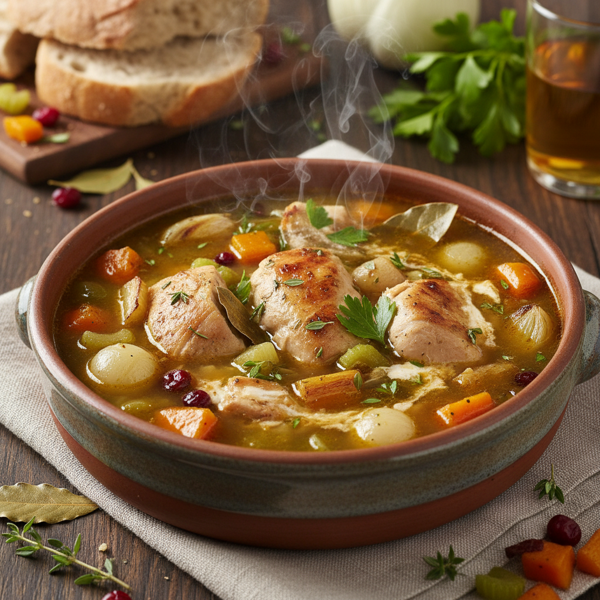Hearty Autumn Chicken & Fennel Soup recipe