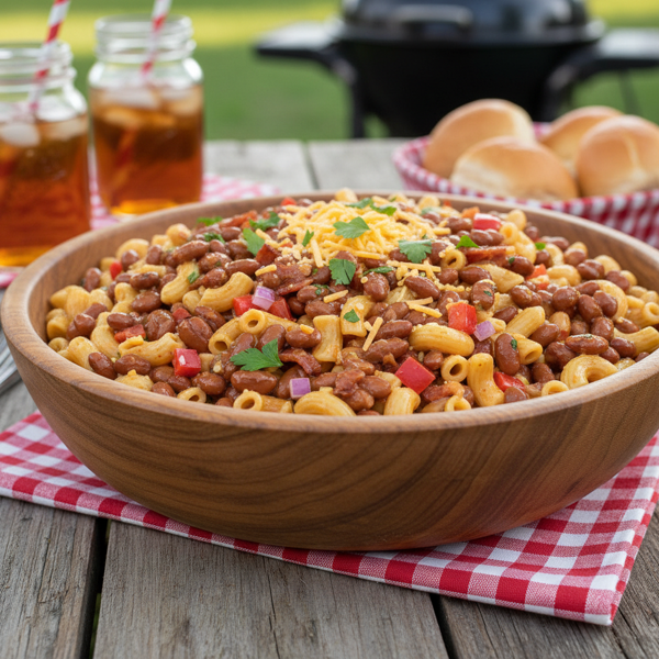 Hearty Baked Bean Macaroni Salad recipe