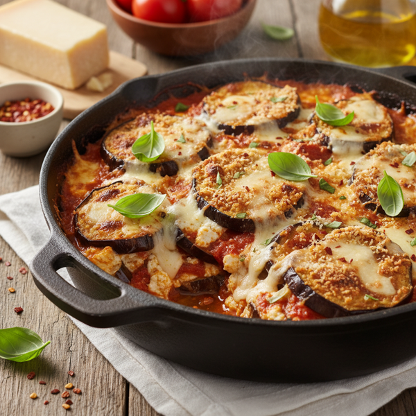 Hearty Baked Eggplant Parmesan recipe